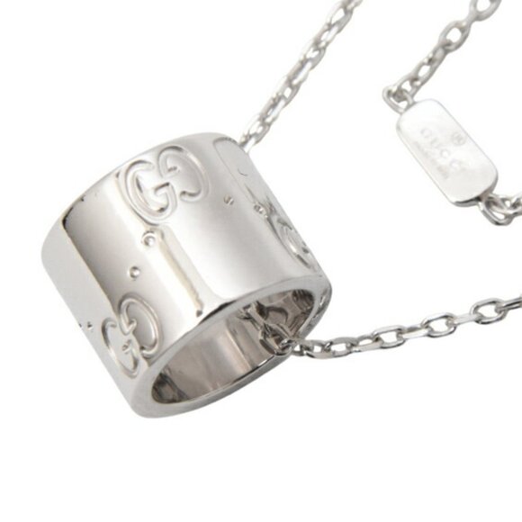 GUCCI White Gold Necklace - Picture 1 of 8